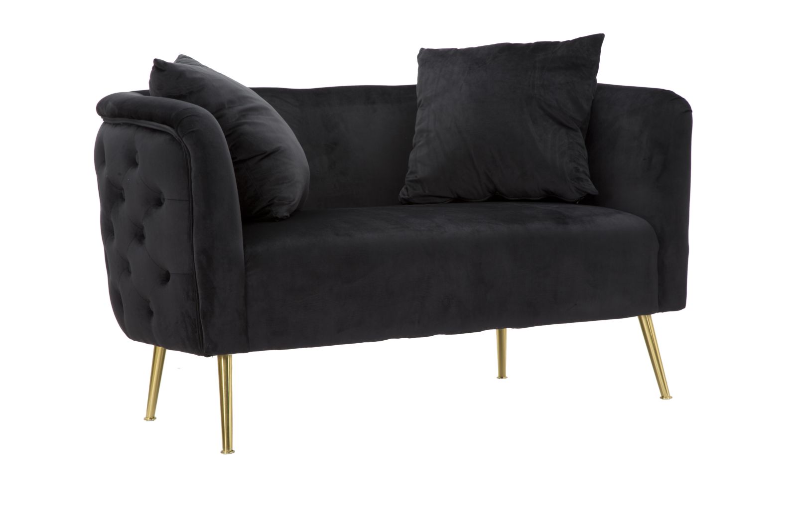 Sofa Bucarest Fekete 127x74x71 cm Sofa Bucarest Fekete 127x74x71 cm