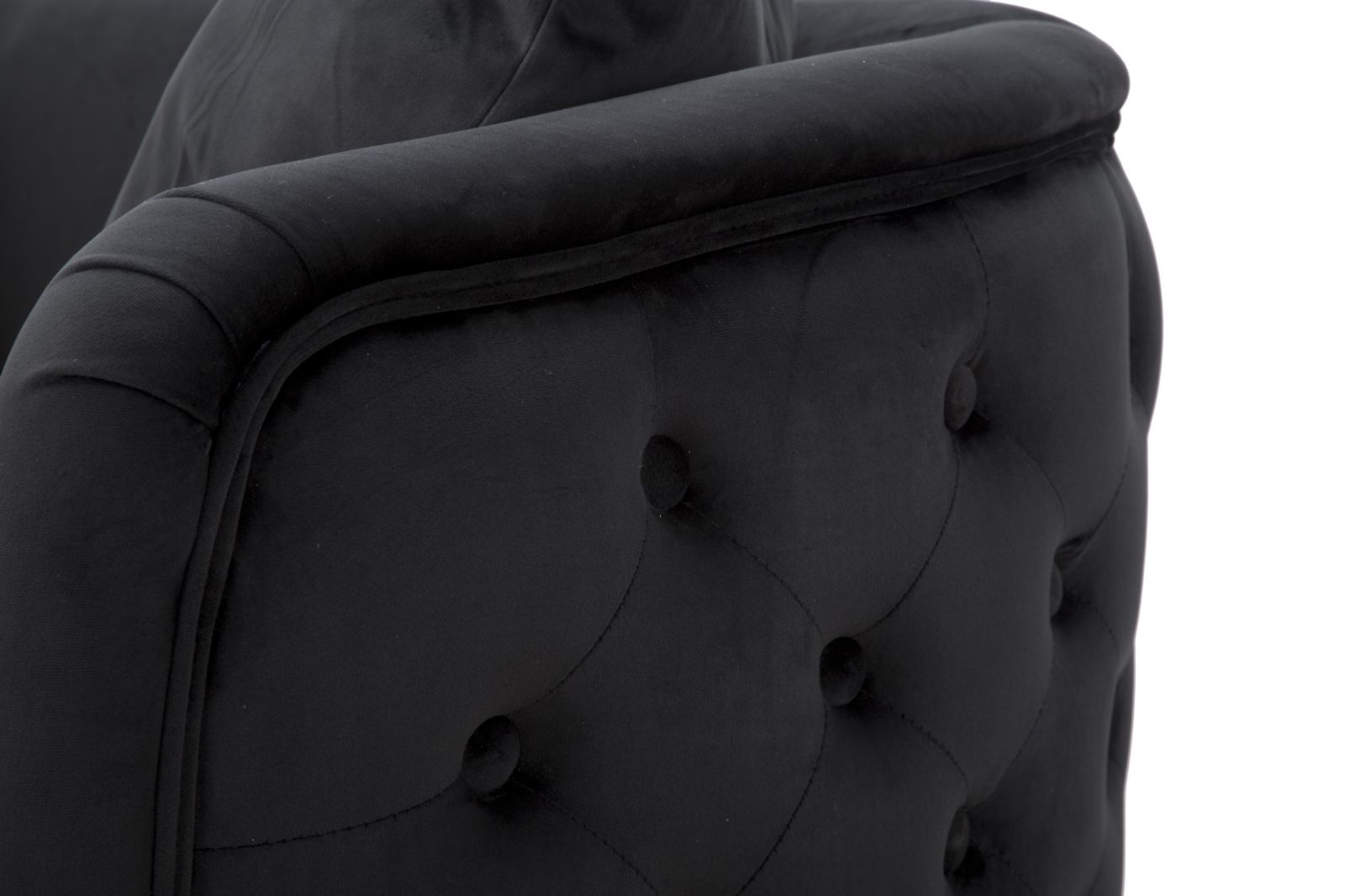 Sofa Bucarest Fekete 127x74x71 cm Sofa Bucarest Fekete 127x74x71 cm