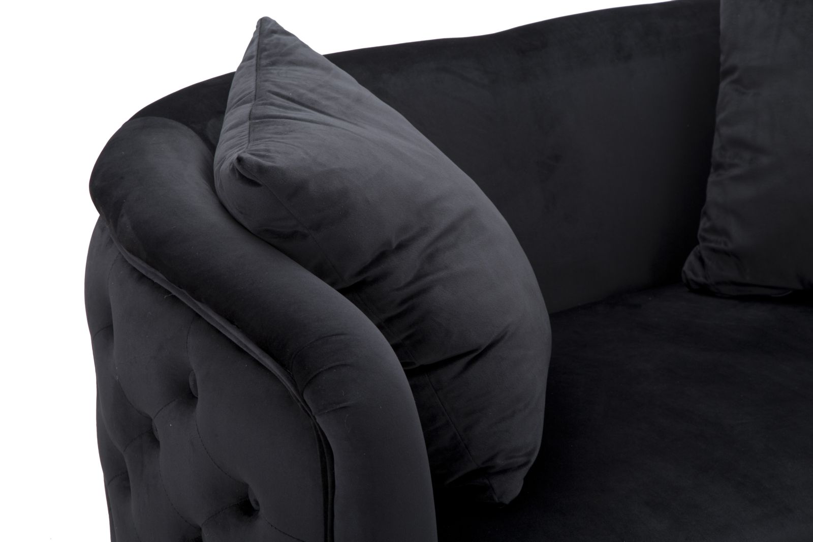 Sofa Bucarest Fekete 127x74x71 cm Sofa Bucarest Fekete 127x74x71 cm