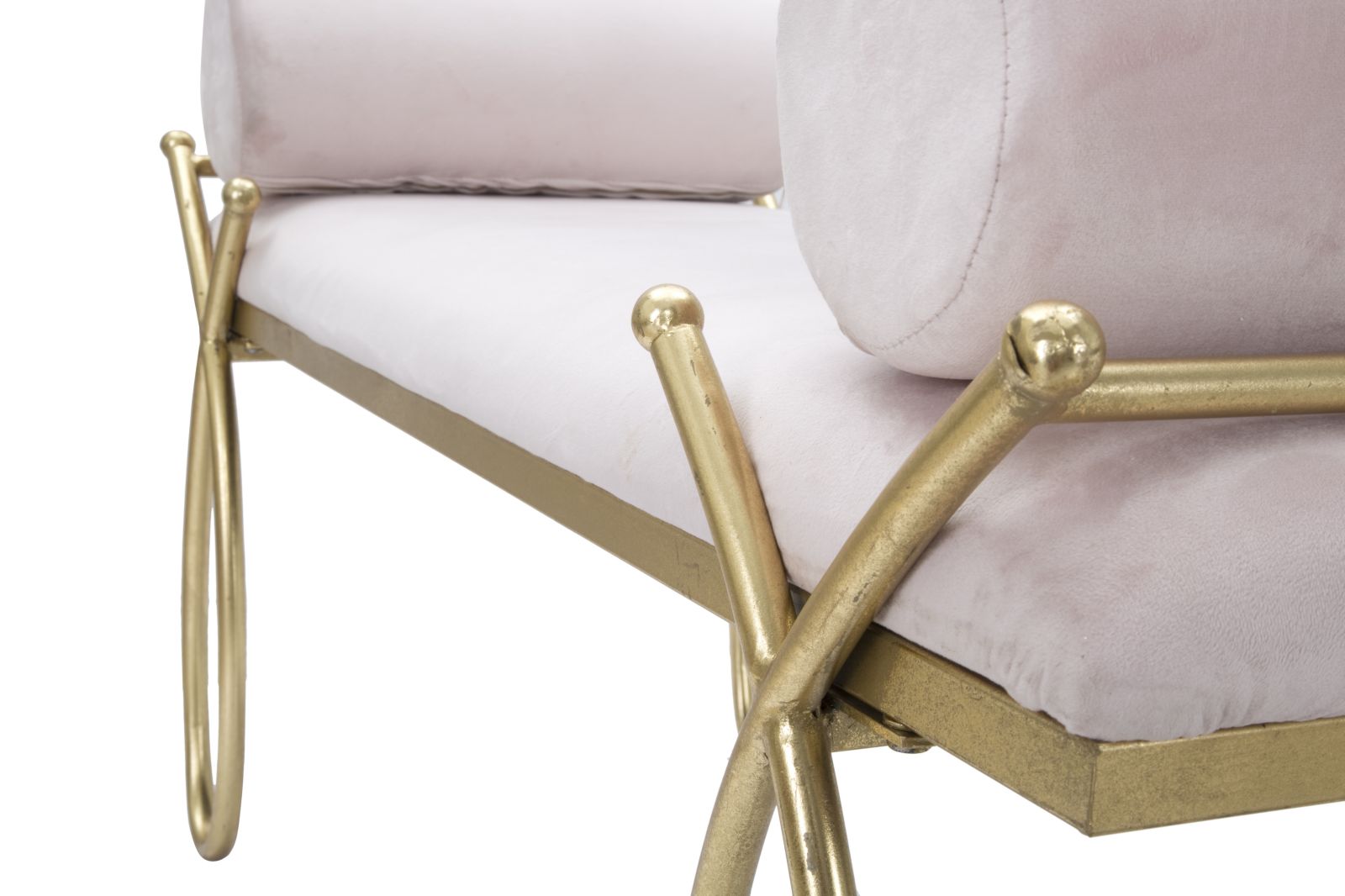 Bench Ribbon Pink 112,5x49x53 cm Bench Ribbon Pink 112,5x49x53 cm