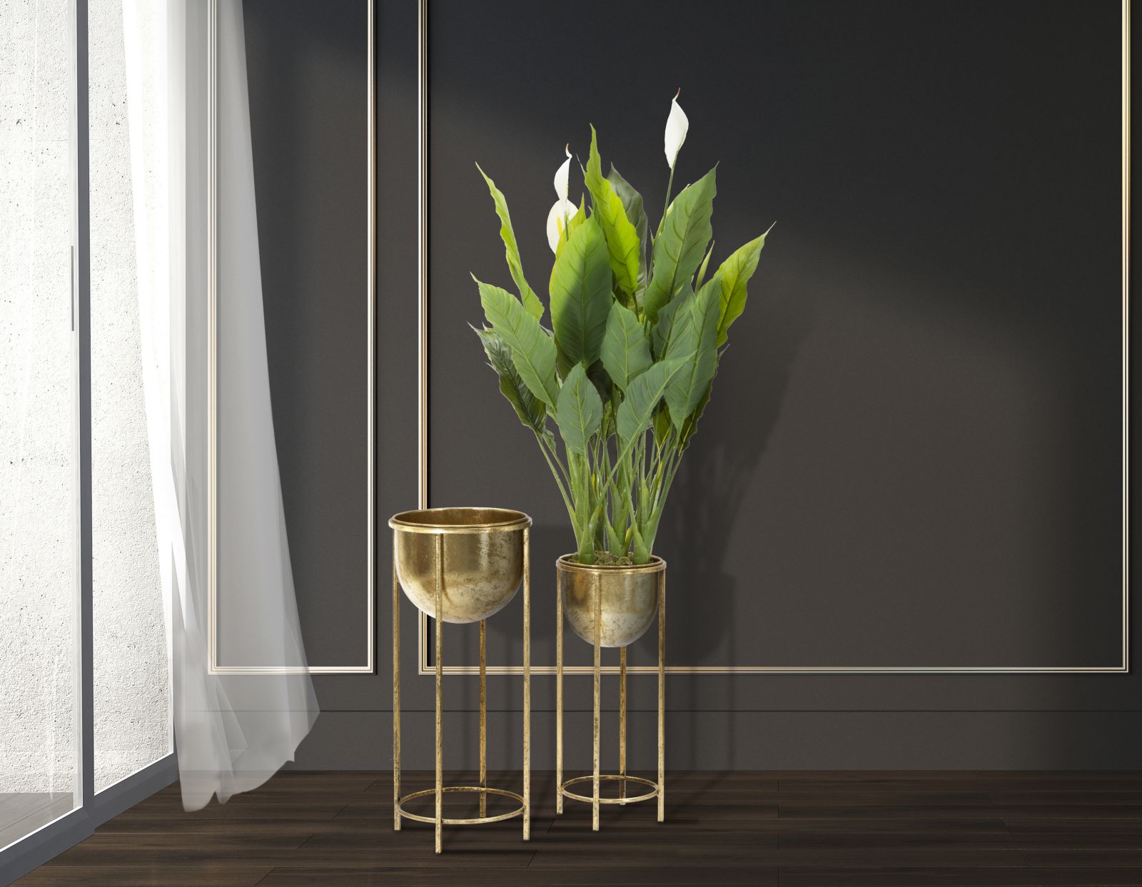 Virágállvány Glam Coppia Ø 27x62-21,5x52 cm Virágállvány Glam Coppia Ø 27x62-21,5x52 cm