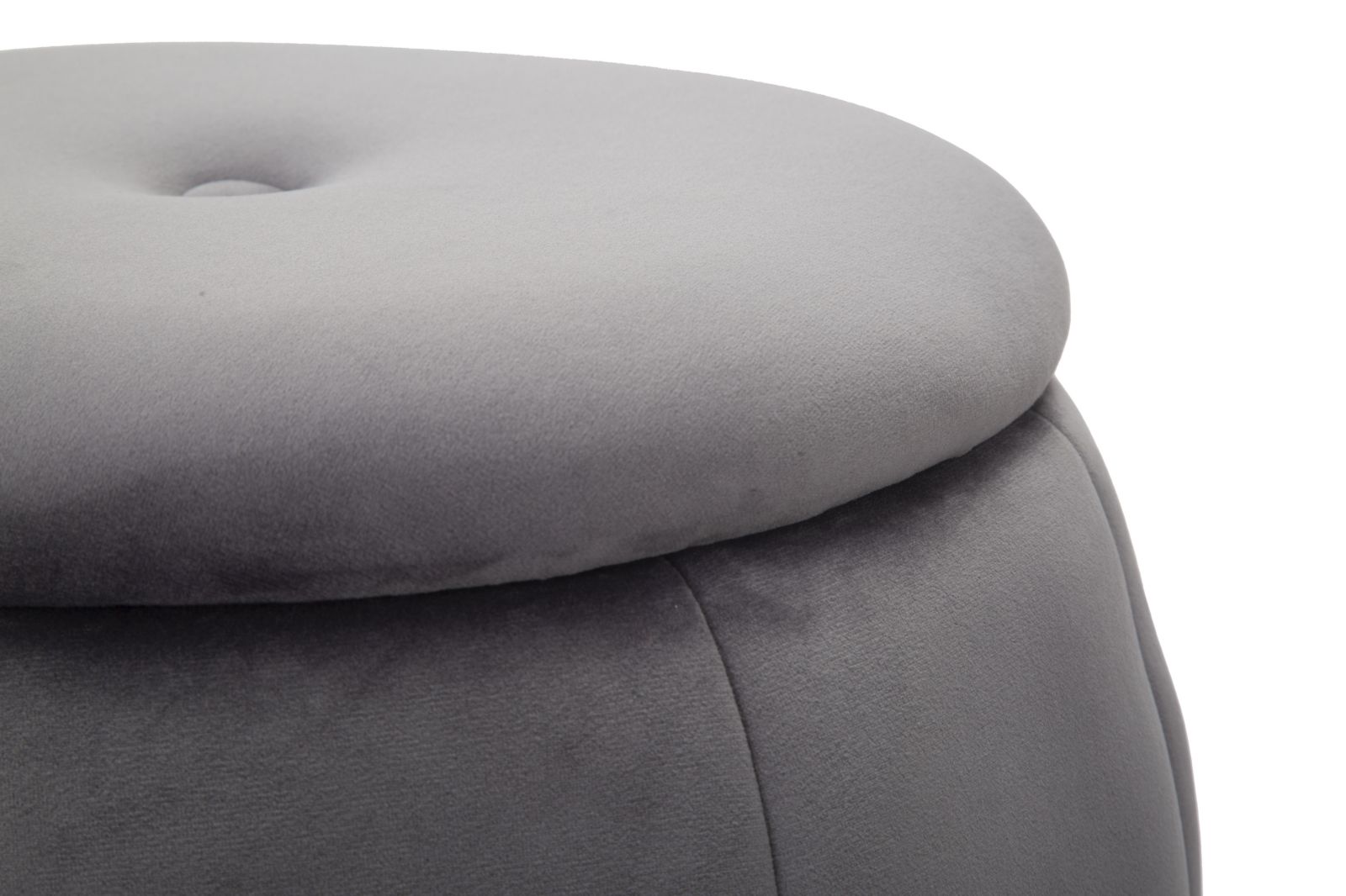 Puff/Tároló Paris Szürke/Ezüst Ø 43x43 cm Puff/Tároló Paris Szürke/Ezüst Ø 43x43 cm