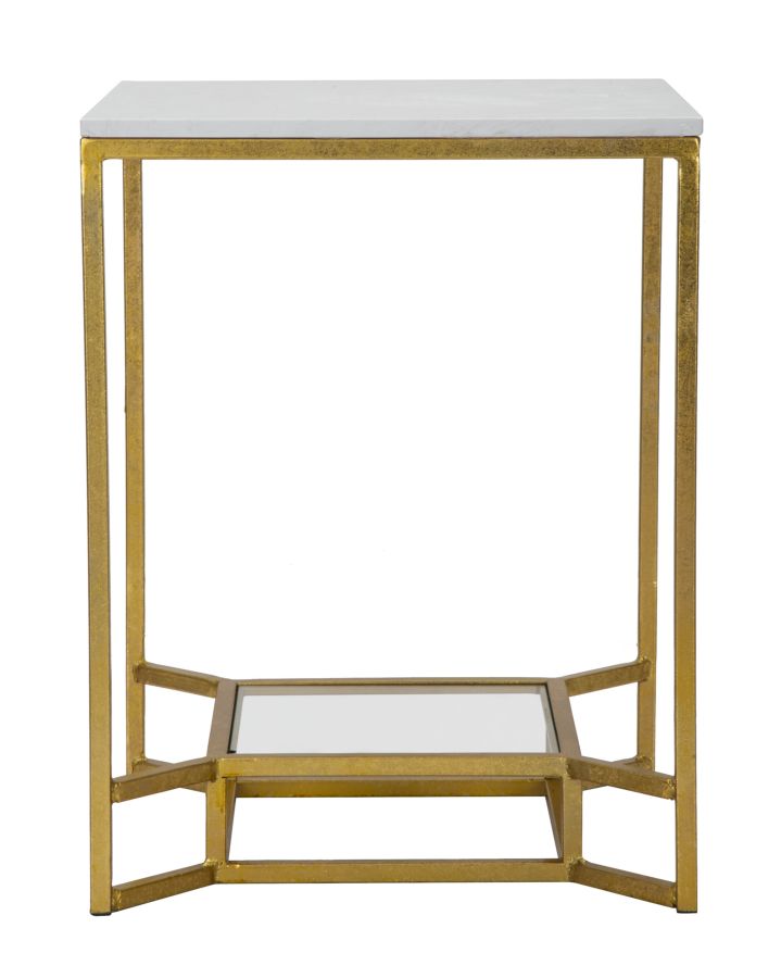 Asztal Két Marmor 47x47x60 cm Asztal Két Marmor 47x47x60 cm