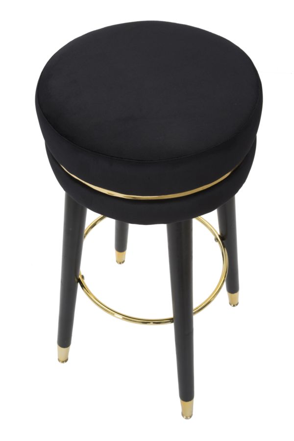 Bárszék Paris fekete/arany Ø 35x74 cm Bárszék Paris Nero/Gold Ø 35x74 cm