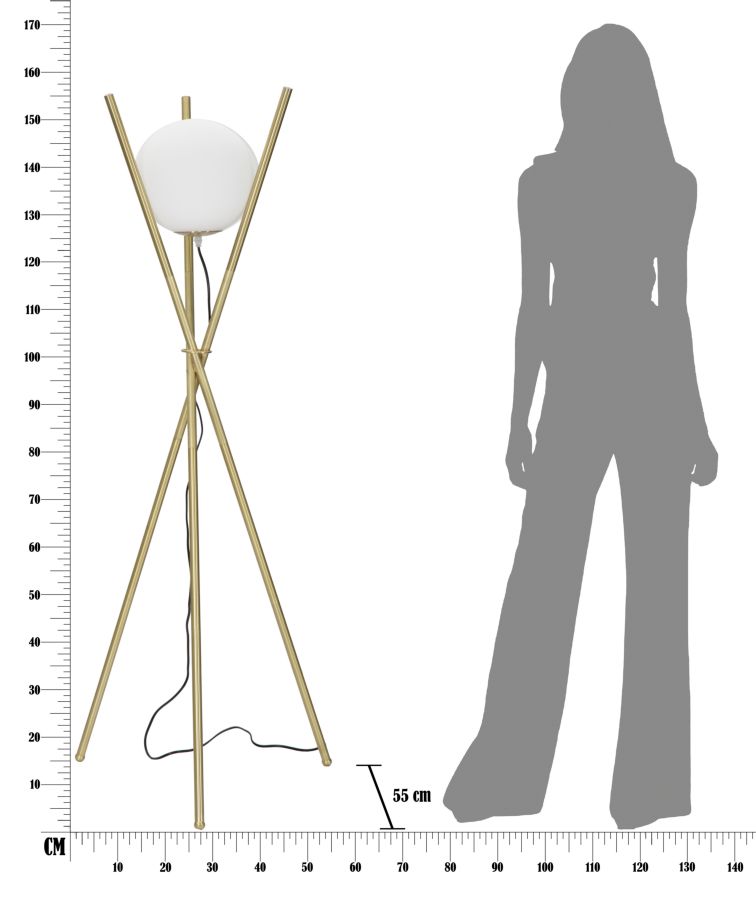 Álló Lámpa Glamy x Ø 55x155 cm Álló Lámpa Glamy x Ø 55x155 cm