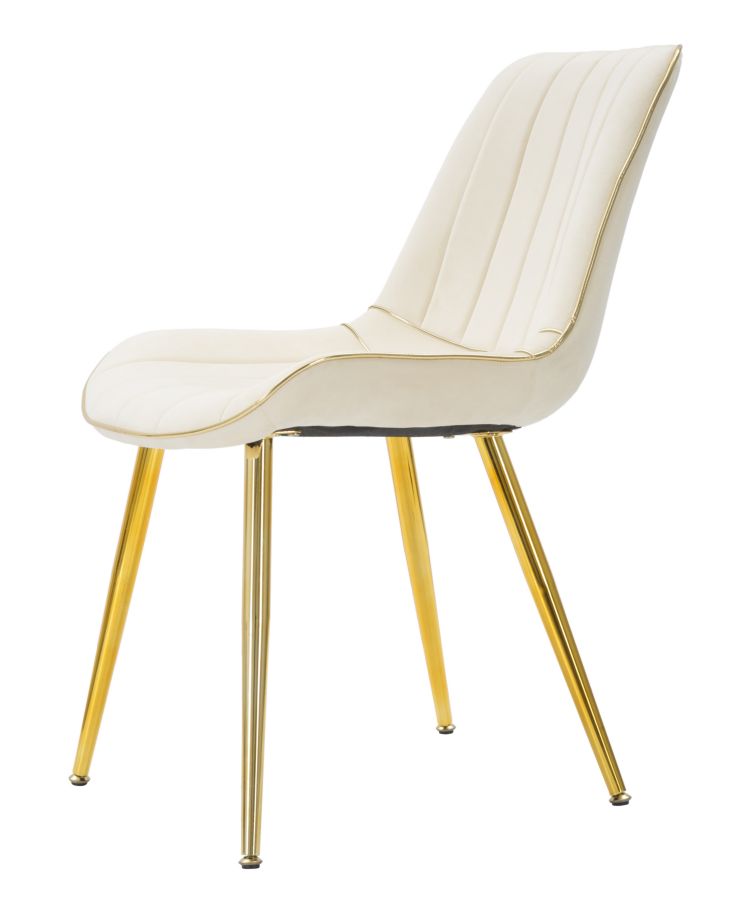 Paris krémszínű/arany szék 2 db 51x59x79 cm Paris Crema/Arany Szék 2 Db 51x59x79 cm