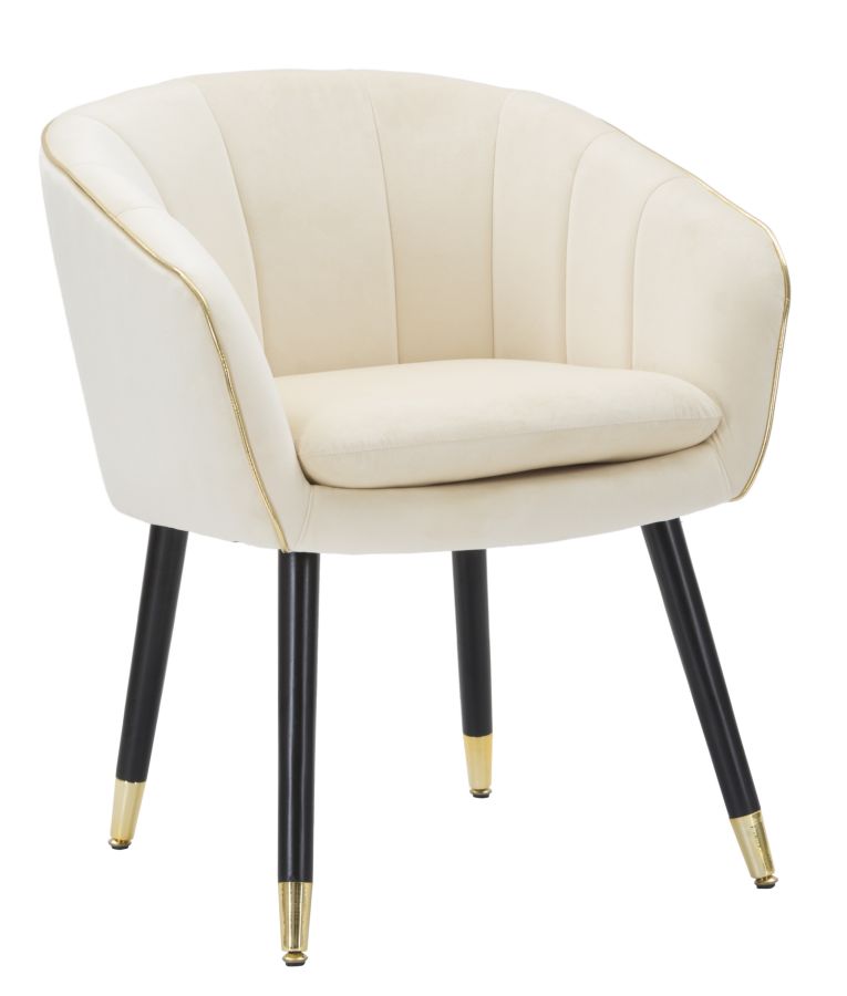Paris krémszínű/arany fotel 62x58x78 cm Paris Crema/Arany Fotel 62x58x78 cm