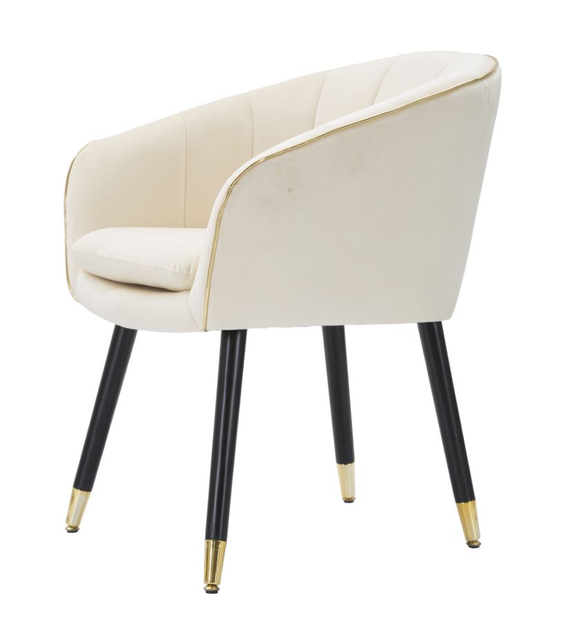 Paris krémszínű/arany fotel 62x58x78 cm Paris Crema/Arany Fotel 62x58x78 cm