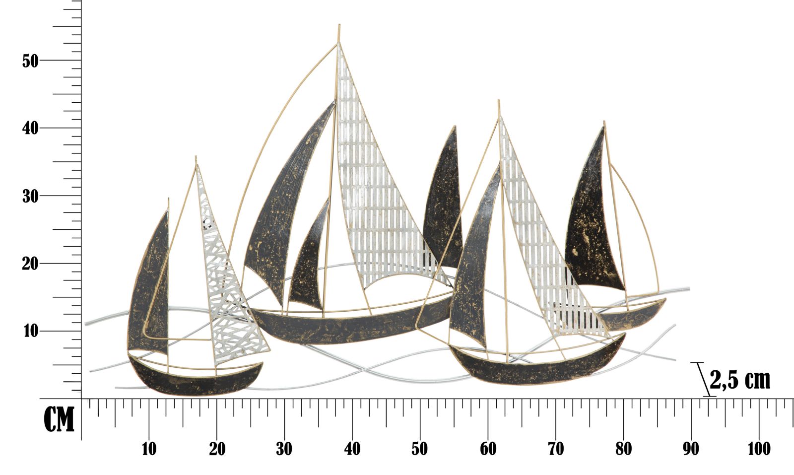 Véges Vaslap Veliero 91x2,5x55,9 cm