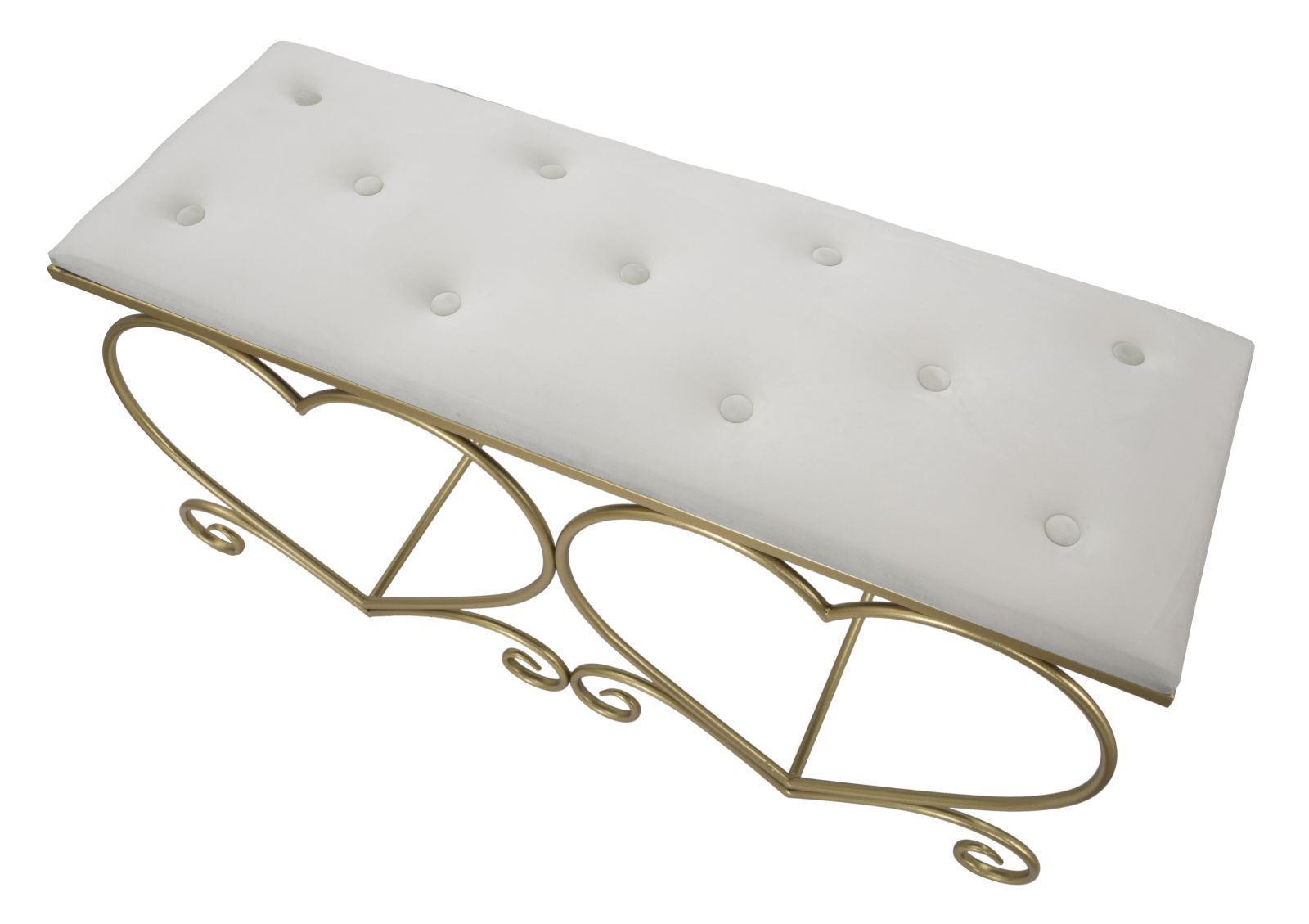 Szív Alakú Pad krémszínű 105x37,5x51,5 cm Szív Alakú Pad Crema 105x37,5x51,5 cm