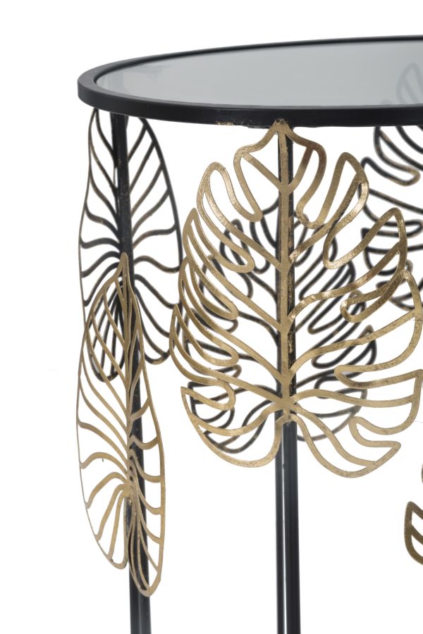 Foglie Glam Coppia Asztal Ø 38x55-33x50 cm Foglie Glam Coppia Asztal Ø 38x55-33x50 cm