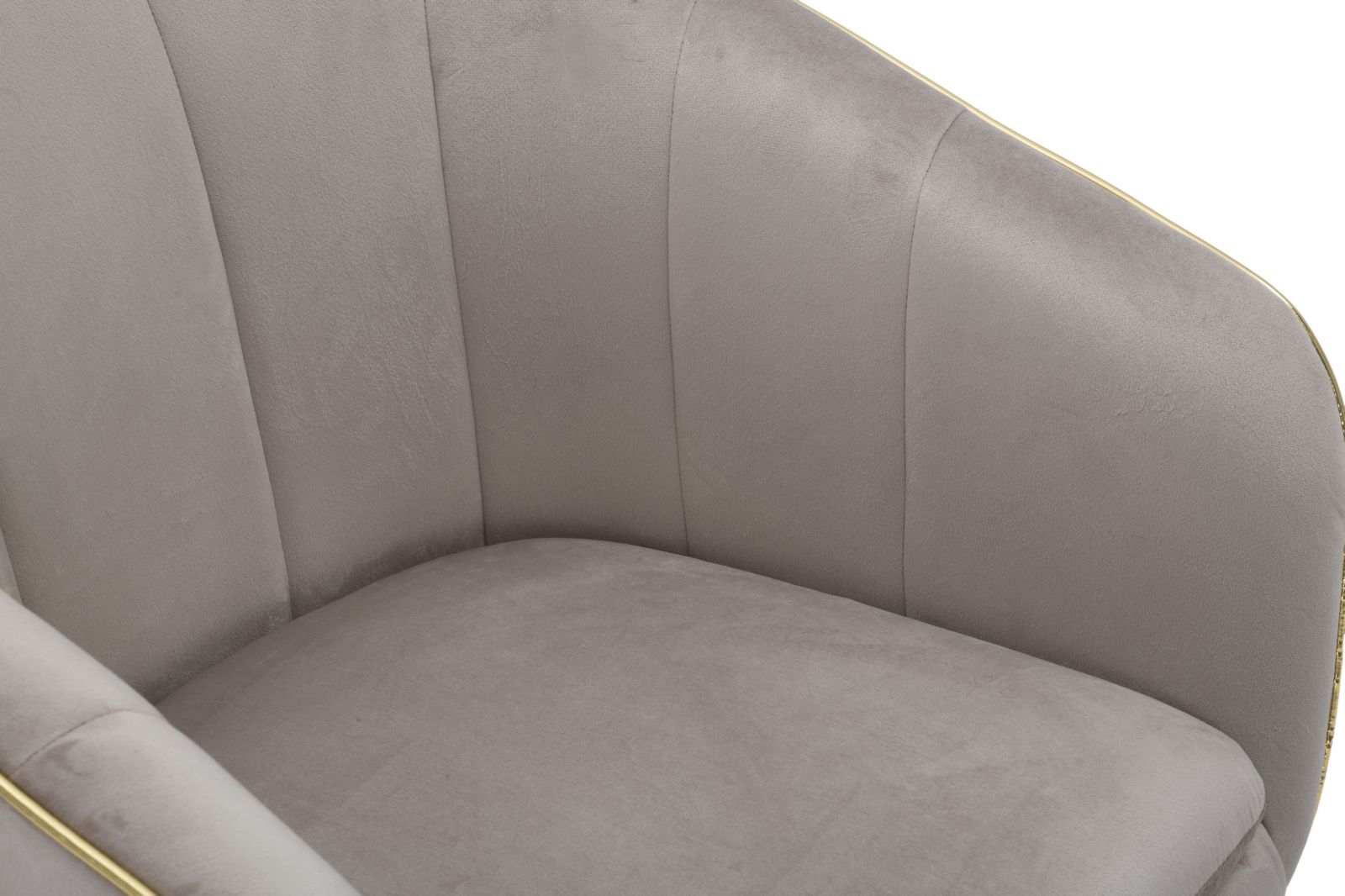 Paris szürke/arany karosszék 62x58x78 cm Parmchair Paris Szürke/Arany 62x58x78 cm