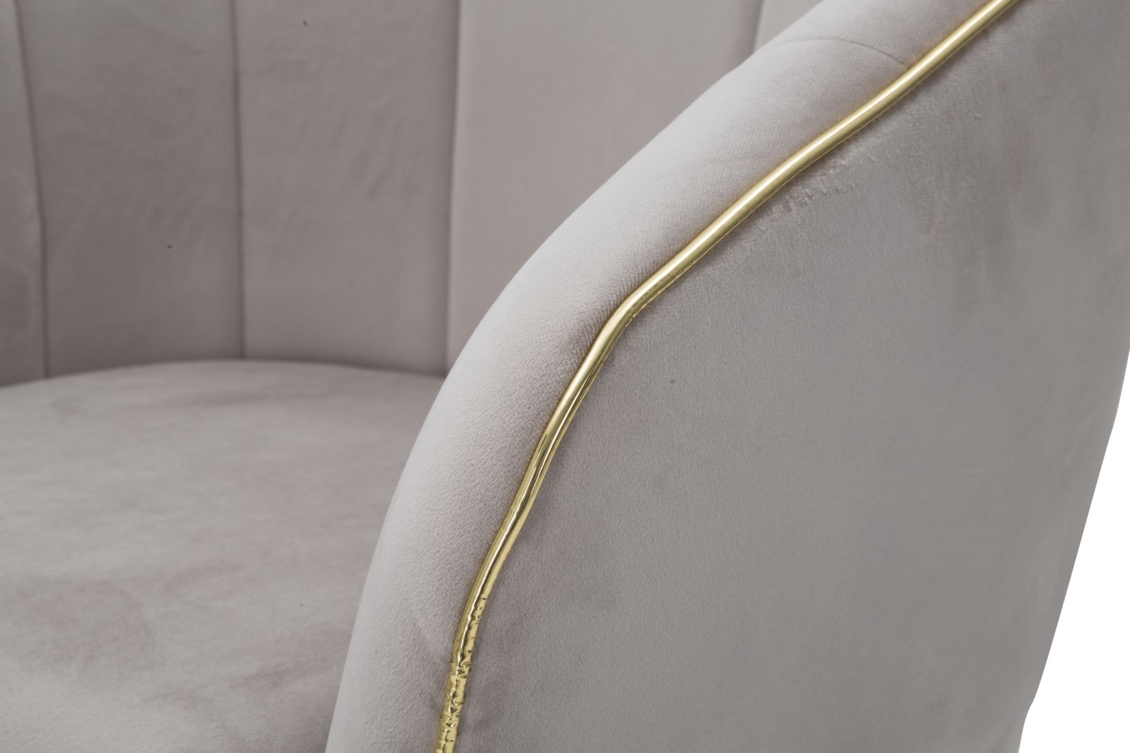 Paris szürke/arany karosszék 62x58x78 cm Parmchair Paris Szürke/Arany 62x58x78 cm