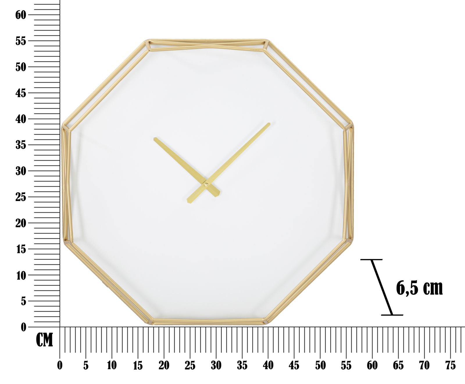 Falóra aranyy Octagonal 56x6,5x56 cm Falóra aranyy Octagonal 56x6,5x56 cm