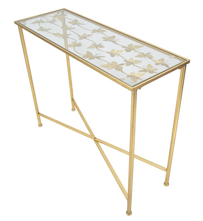 Konzol Lepkék Üveg 100x35x80 cm Konzol Lepkék Üveg 100x35x80 cm
