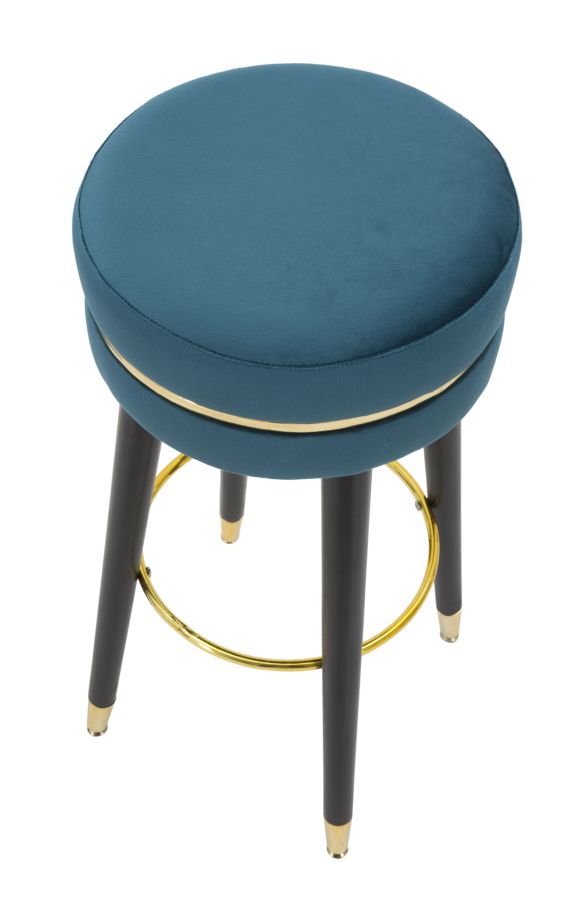 Bárszék Paris kékeszöld/arany Ø 35x74 cm Bárszék Paris Teal/Arany Ø 35x74 cm