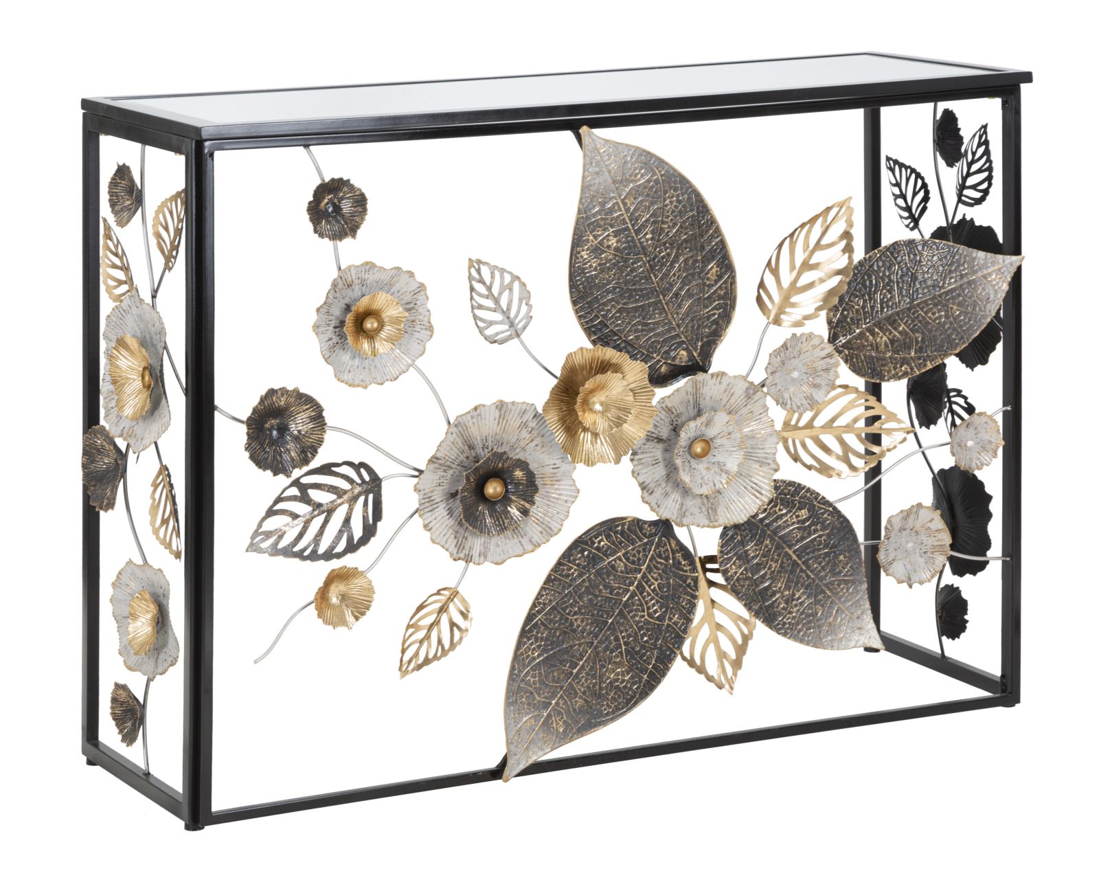 Konzol Glam Sötét 111,8x41,9x80 cm Konzol Glam Sötét 111,8x41,9x80 cm