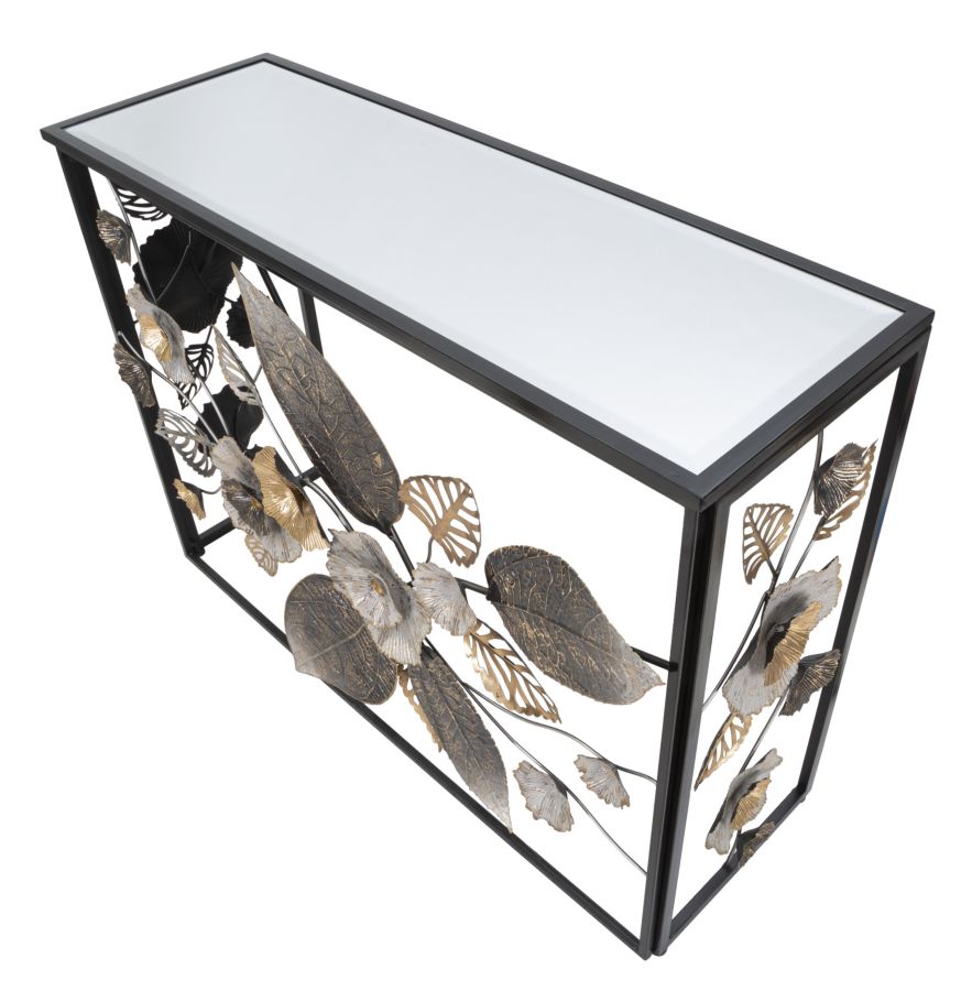 Konzol Glam Sötét 111,8x41,9x80 cm Konzol Glam Sötét 111,8x41,9x80 cm