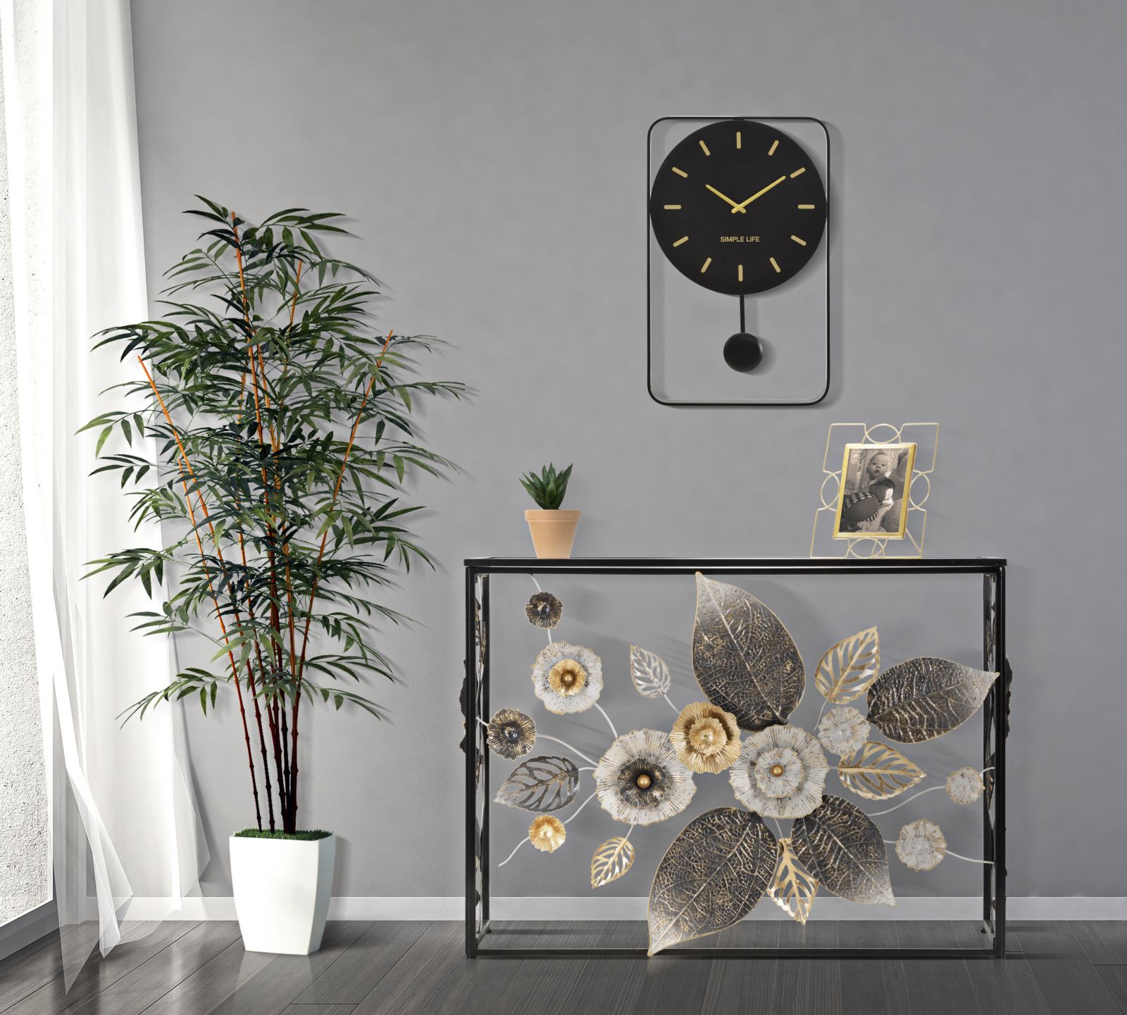 Konzol Glam Sötét 111,8x41,9x80 cm Konzol Glam Sötét 111,8x41,9x80 cm