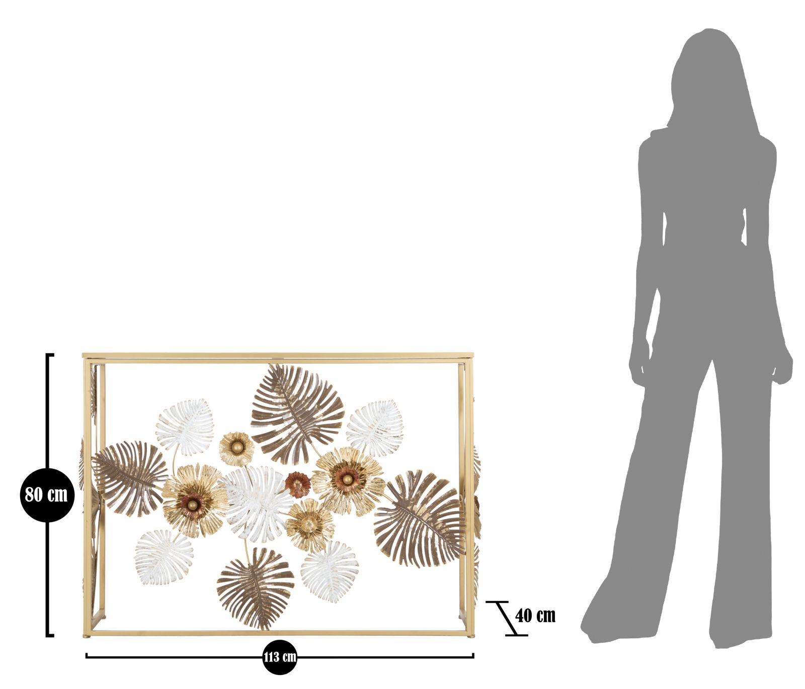 Konsol Glam Floris 113x40x80 cm Konsol Glam Floris 113x40x80 cm