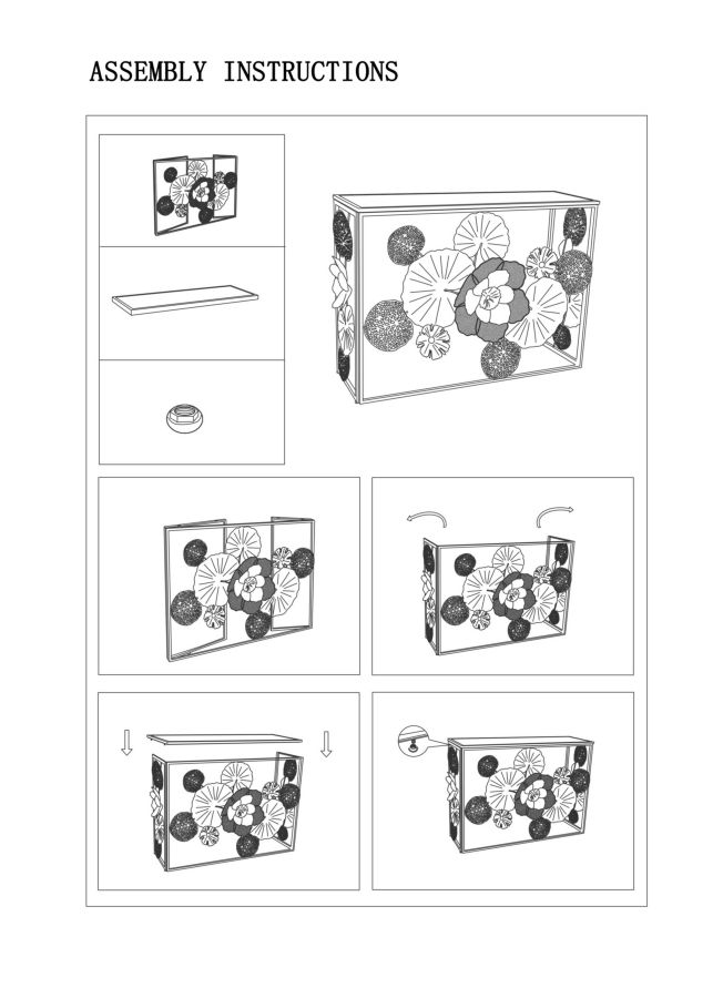 Konsol Glam Redy 114x41,5x80 cm Konsol Glam Redy 114x41,5x80 cm