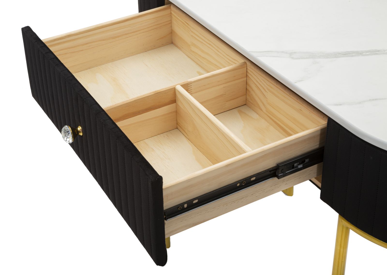 Konsol Montpellier Fekete 100x43x74 cm Konsol Montpellier Fekete 100x43x74 cm