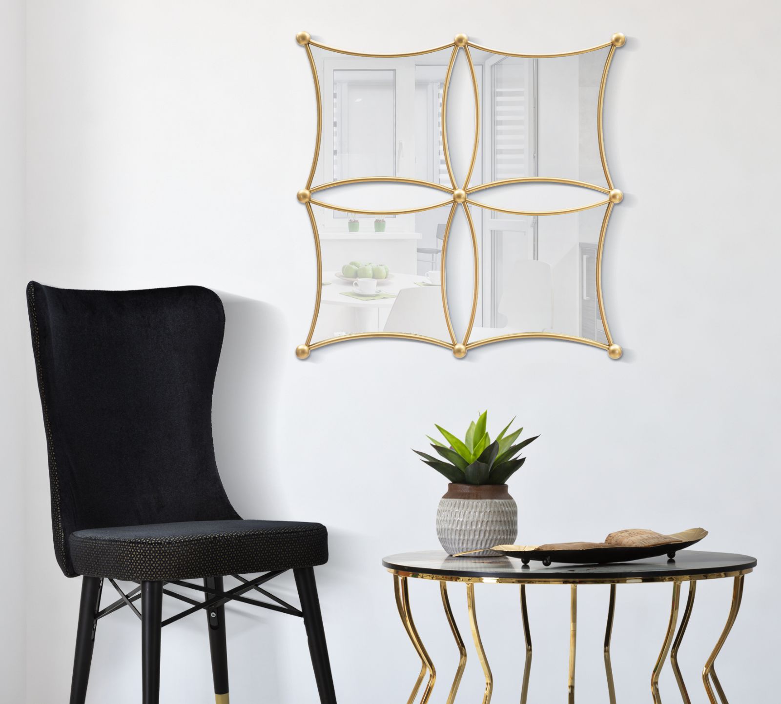 Falitükör Jalo 68x3,5x68 cm