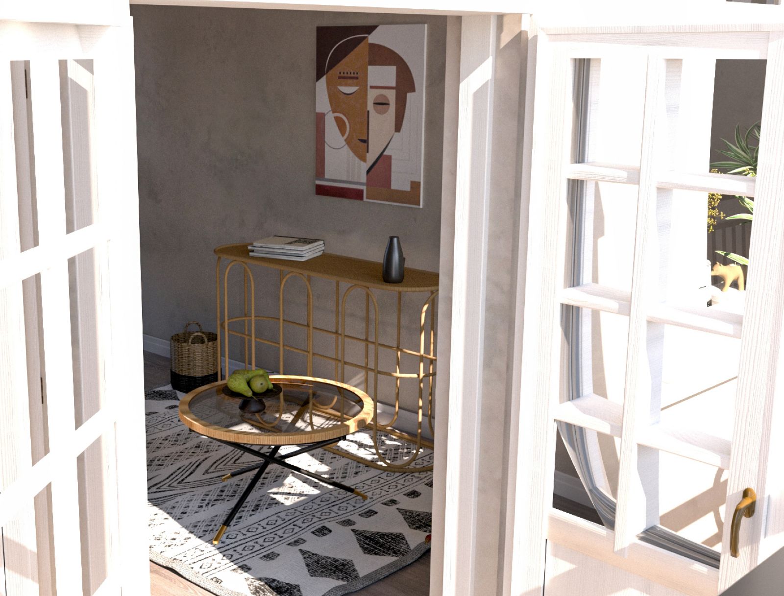 Kávézóasztal Saint Barth Rotondo Ø 80x46,5 cm Kávézóasztal Saint Barth Rotondo Ø 80x46,5 cm