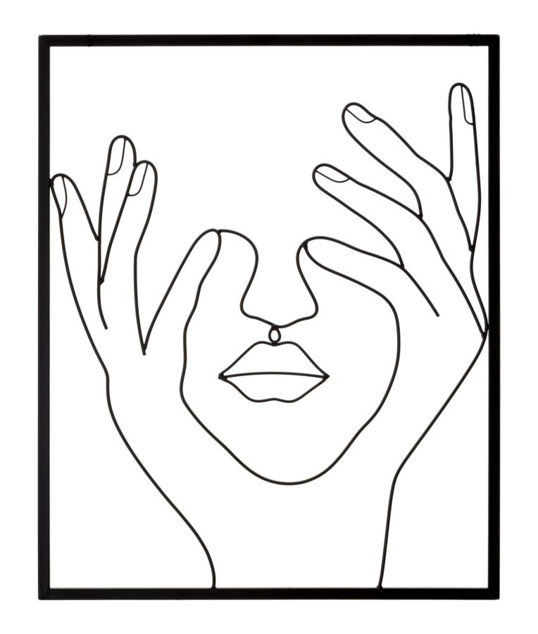 Faldekoráció Simply Face 50,5x1,3x61 cm Faldekoráció Simply Face 50,5x1,3x61 cm