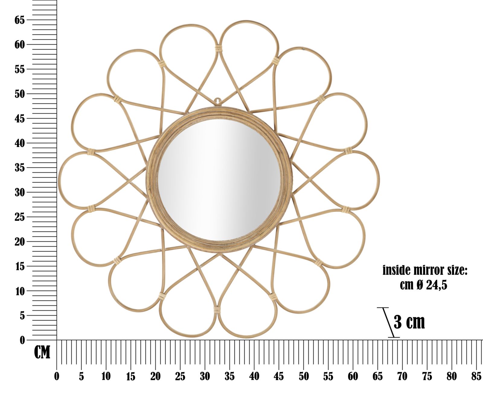 Falitükör Almeria 65,5x3 cm Falitükör Almeria 65,5x3 cm