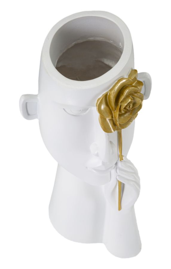 Vaso Arc C/Fiore 14x13x27 cm