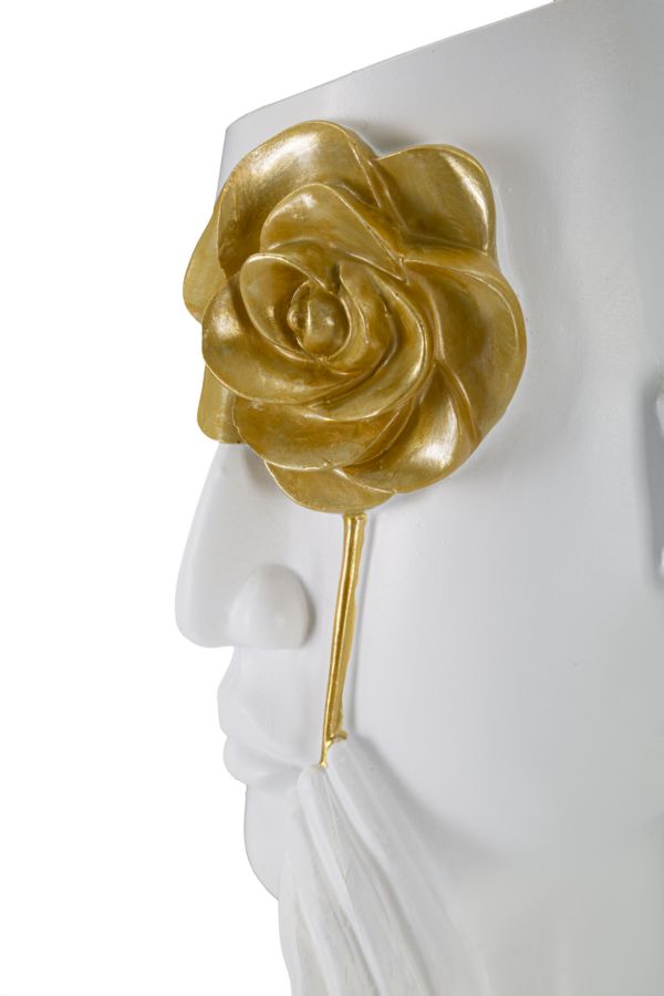 Vaso Arc C/Fiore 14x13x27 cm