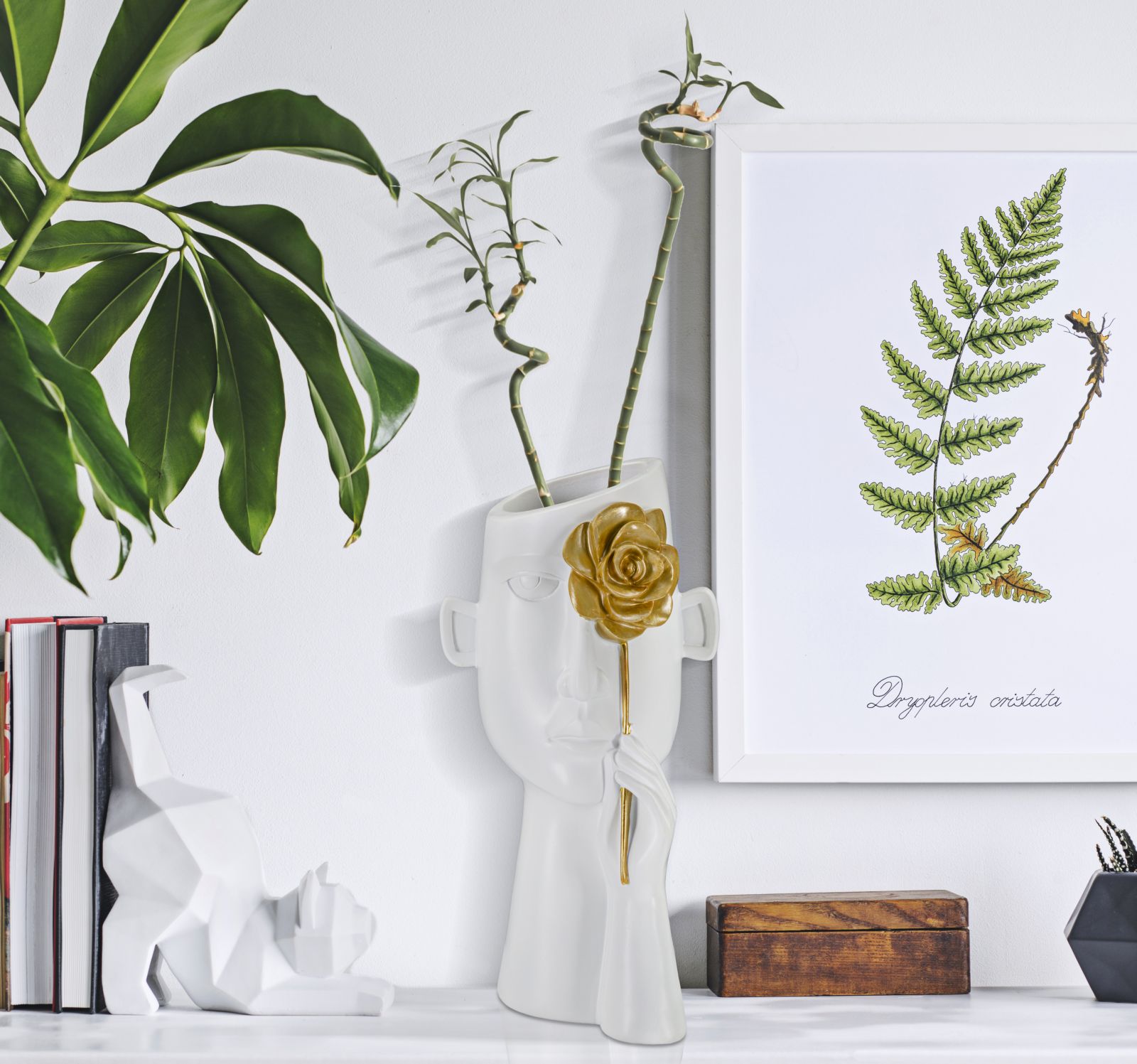 Vaso Arc C/Fiore 14x13x27 cm