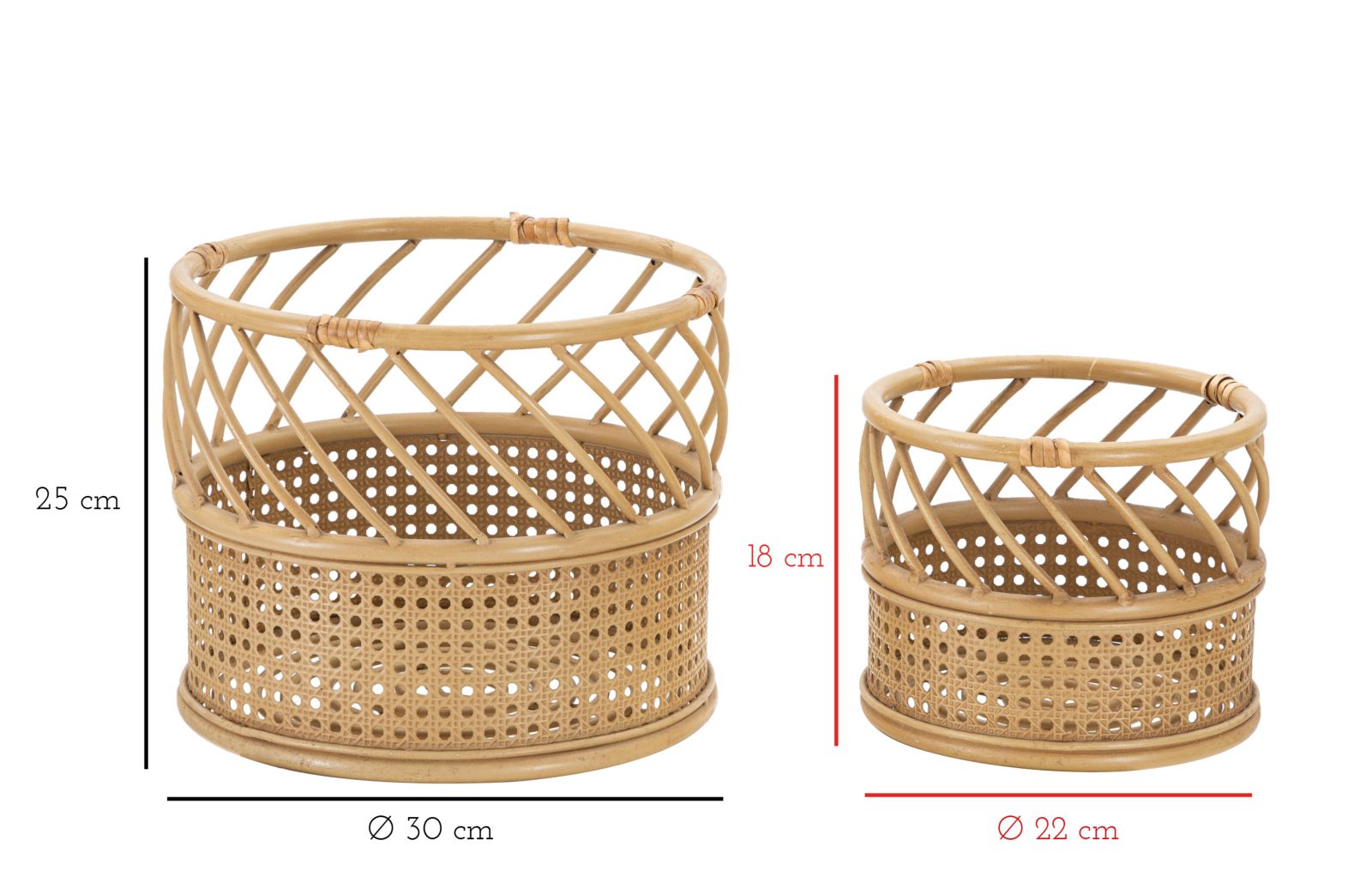 Vázatartó Panama Szett 2 db Ø 30x25-22x18 cm Vázatartó Panama Szett 2 db Ø 30x25-22x18 cm