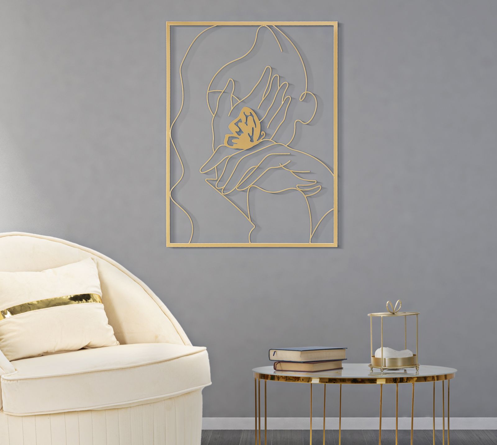 Vas Fali Panel Kézzel A Felül 60x1x80 cm Vas Fali Panel Kézzel A Felül 60x1x80 cm