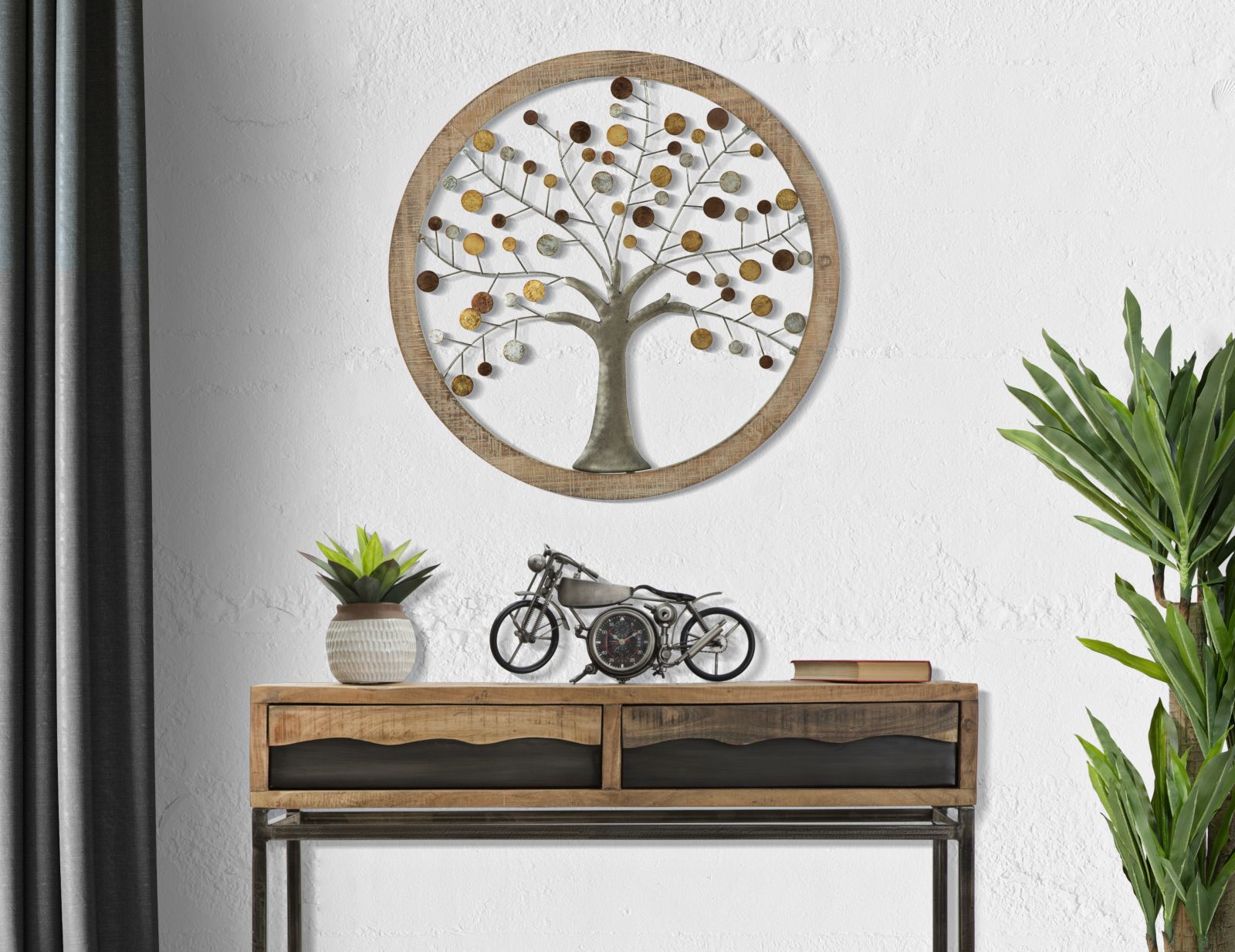 Falitárgy Tükrövel Albero Della Vita Ø 61x1,8 cm Falitárgy Tükrövel Albero Della Vita Ø 61x1,8 cm