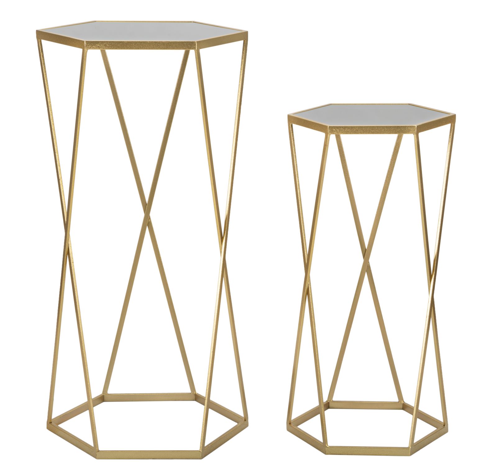 Asztal Hégyszögű Szett 2 db Ø 50x100-40x80 cm Asztal Hégyszögű Szett 2 db Ø 50x100-40x80 cm