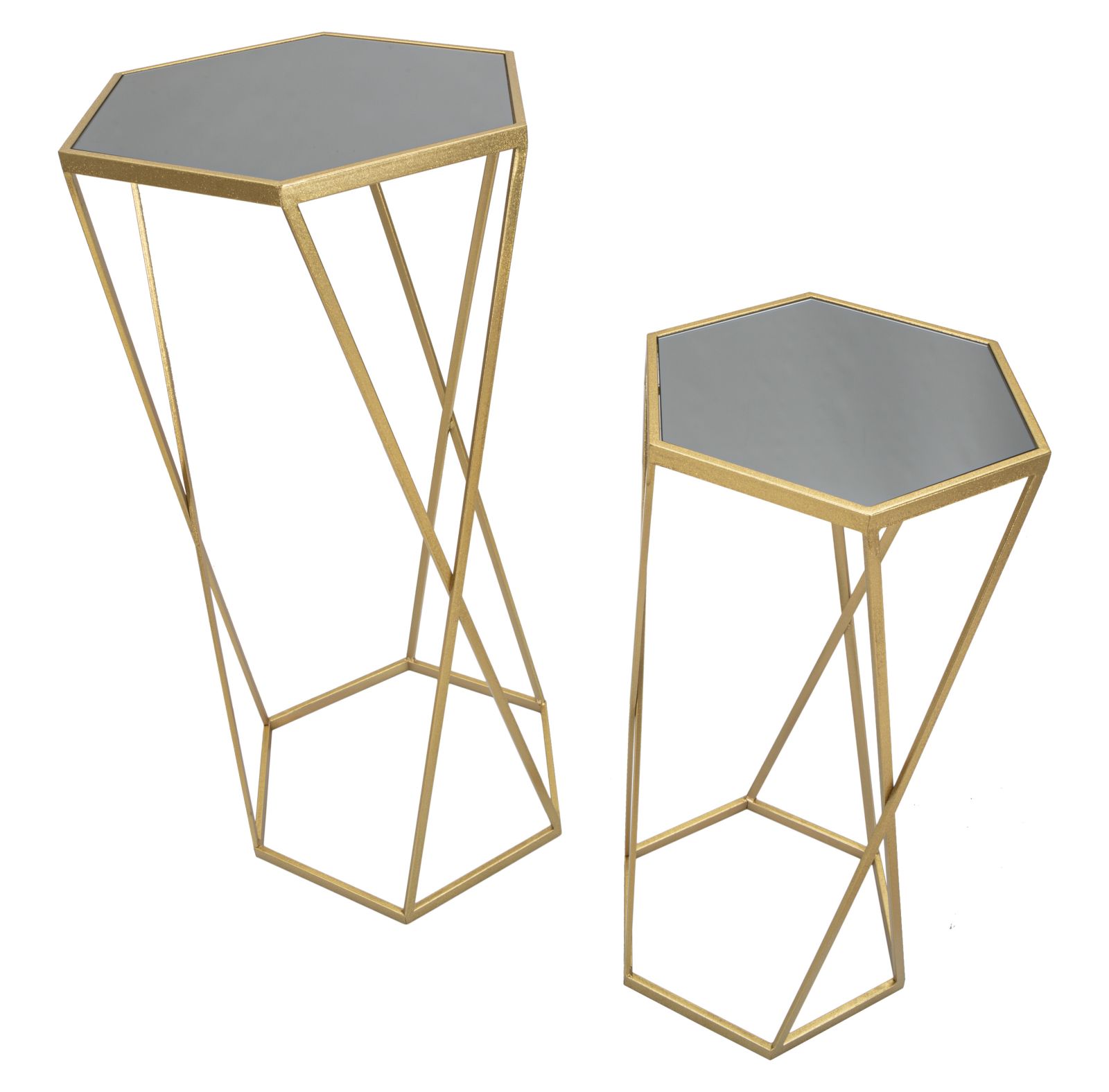 Asztal Hégyszögű Szett 2 db Ø 50x100-40x80 cm Asztal Hégyszögű Szett 2 db Ø 50x100-40x80 cm