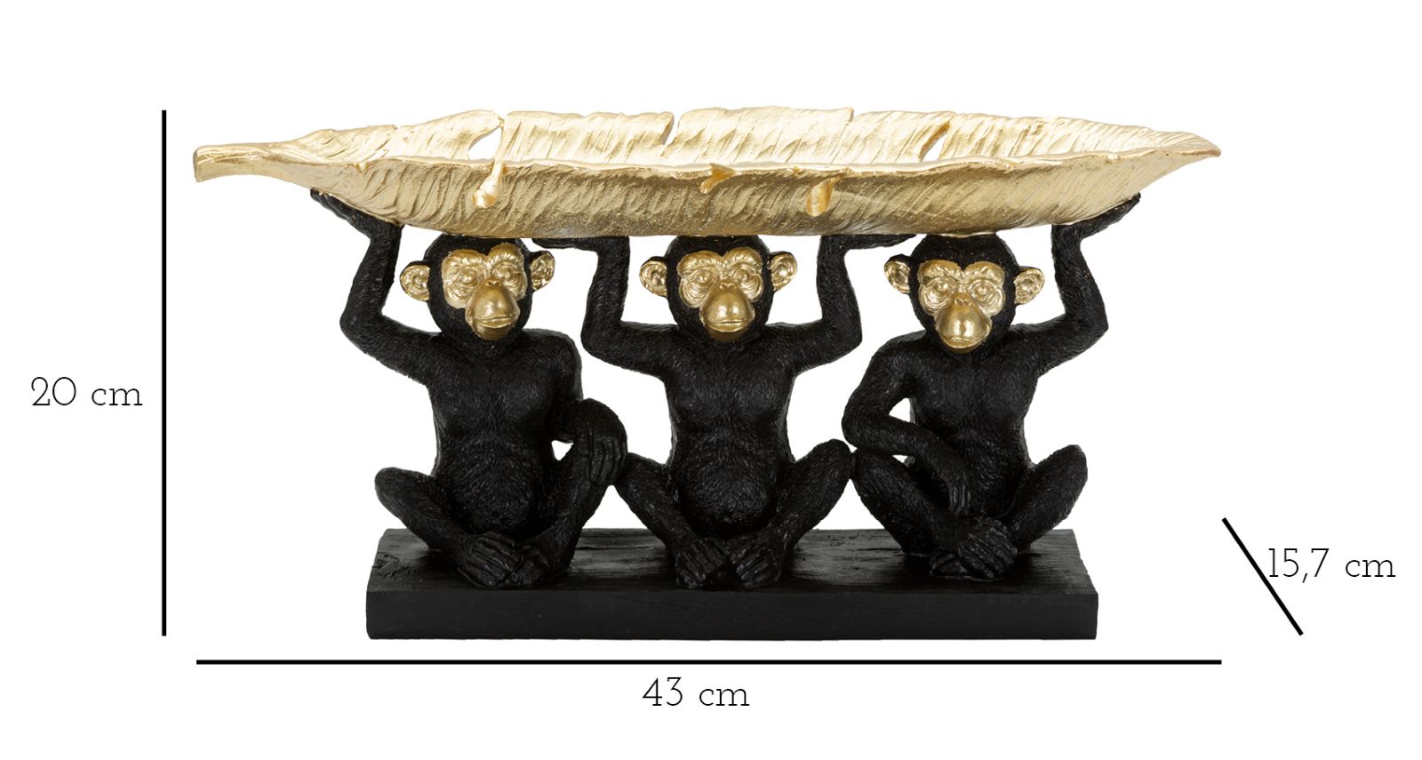 Decor Monkey Tris M 43x15,7x20 cm Decor Monkey Tris M 43x15,7x20 cm