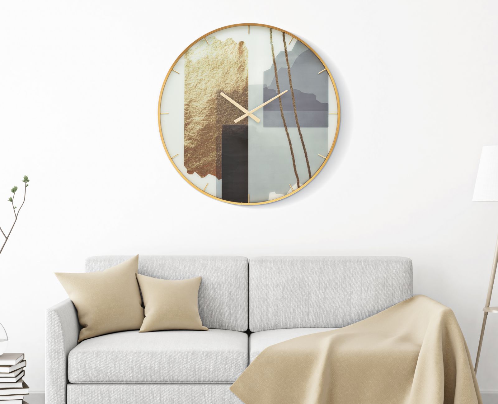 Falóra Üveg Motívum Ø 80x5 cm