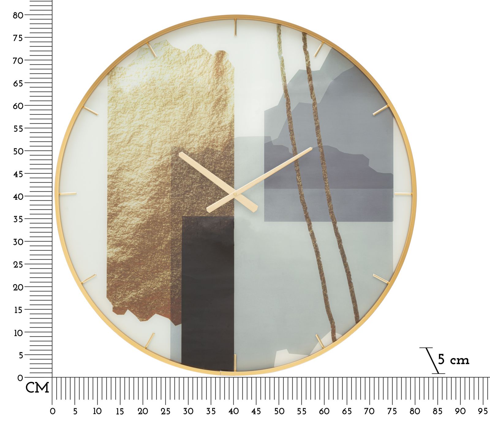 Falóra Üveg Motívum Ø 80x5 cm