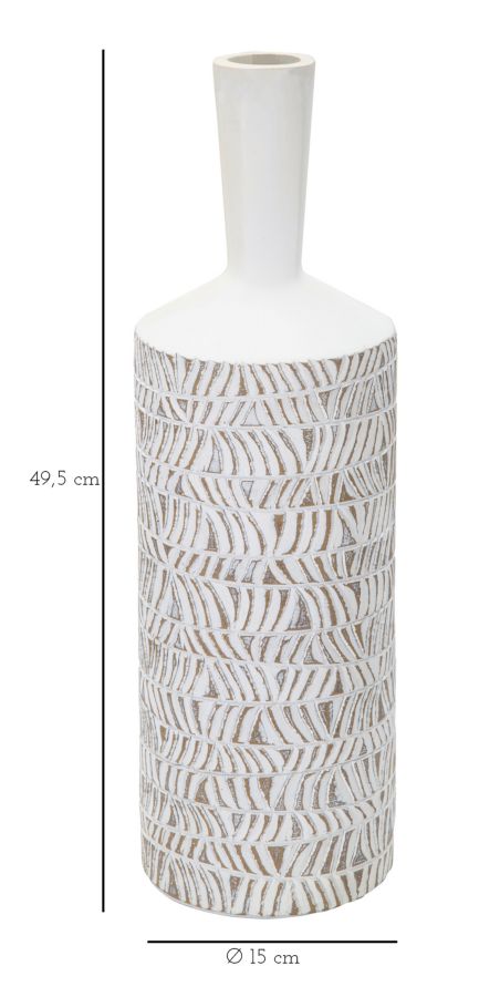 Váza Poli-Műgyanta Nairobi Palack Ø 15x49,5 cm Váza Poli-Műgyanta Nairobi Palack Ø 15x49,5 cm