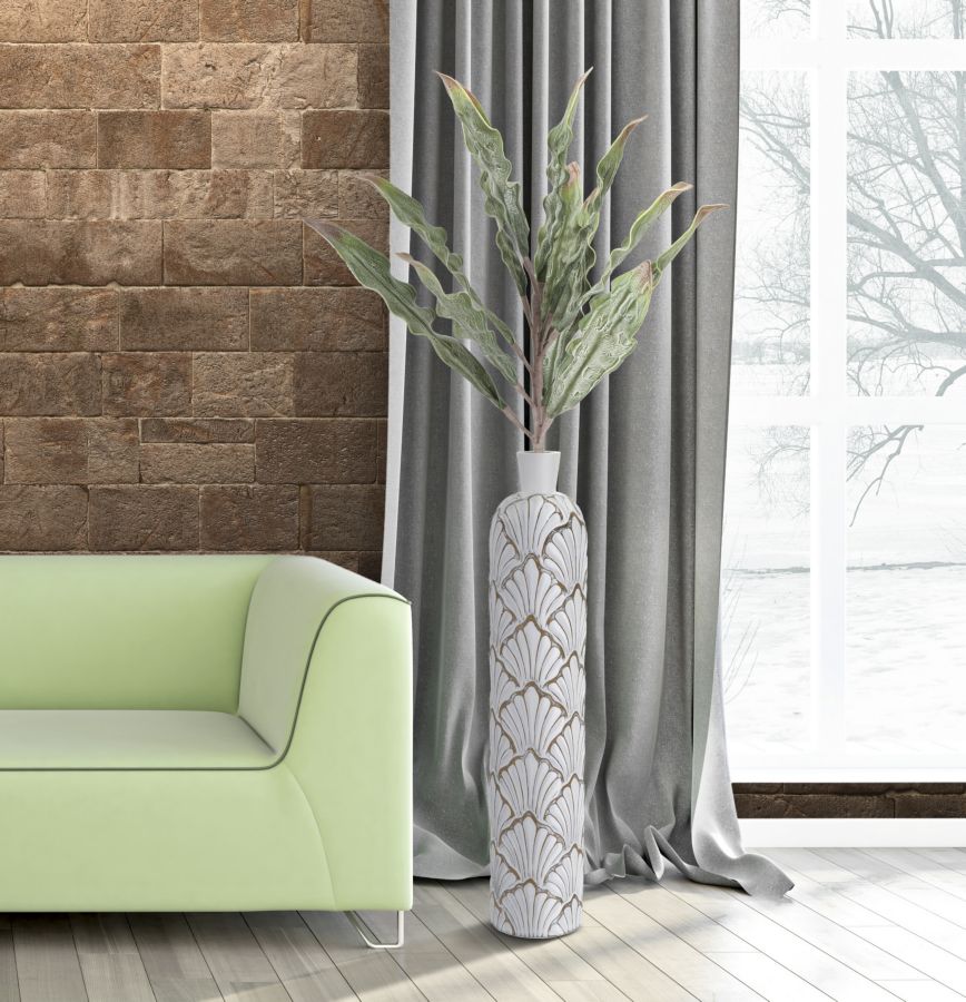 Váza Poli-Műgyanta Panama Magas Ø 15,5x74 cm