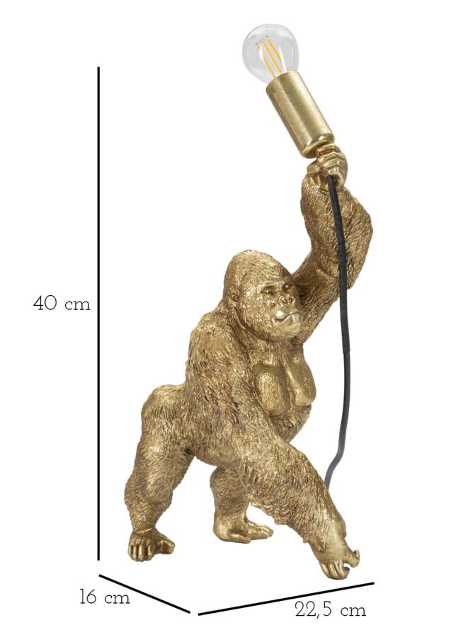 Asztali Lámpa Gorilla 22,5x16x40 cm Asztali Lámpa Gorilla 22,5x16x40 cm