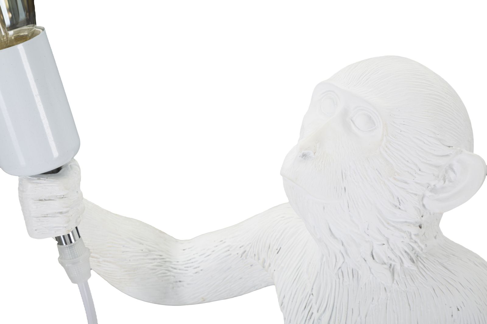 Asztali Lámpa Monkey Fehér Ø 26x34x55 cm Asztali Lámpa Monkey Fehér Ø 26x34x55 cm