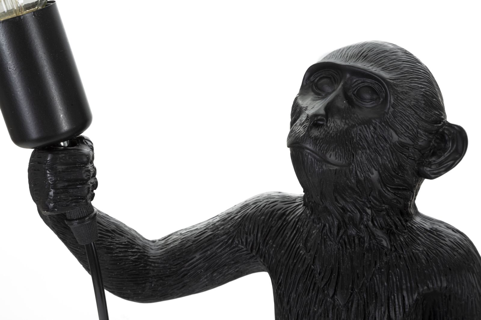 Asztali Lámpa Monkey Fekete Ø 26x34x55 cm Asztali Lámpa Monkey Fekete Ø 26x34x55 cm