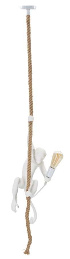 Mennyeről Lámpa Monkey Fehér Ø 27x32x60 cm Mennyeről Lámpa Monkey Fehér Ø 27x32x60 cm