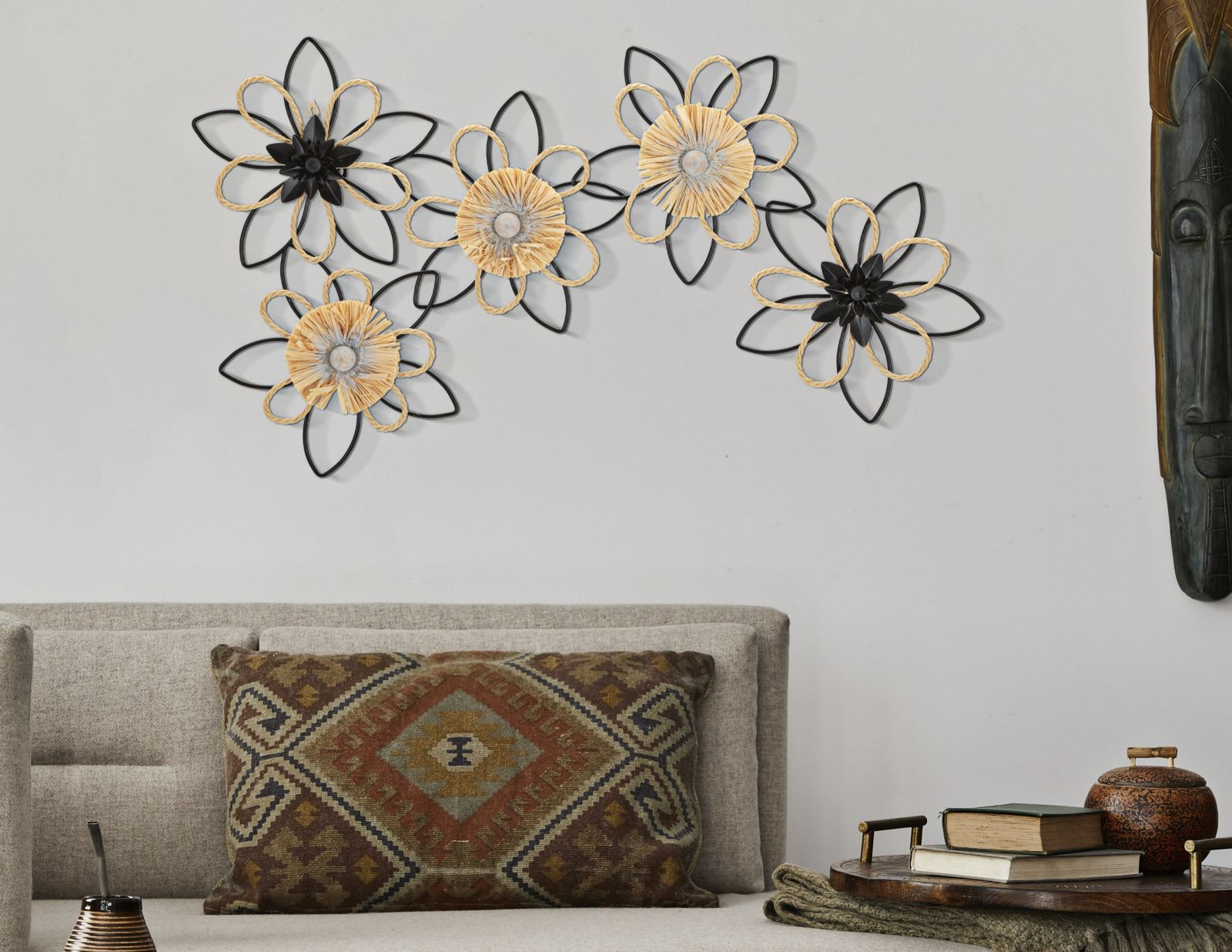 Vas/Rafia Falpanel Flow 60x4x35 cm Vas/Rafia Falpanel Flow 60x4x35 cm