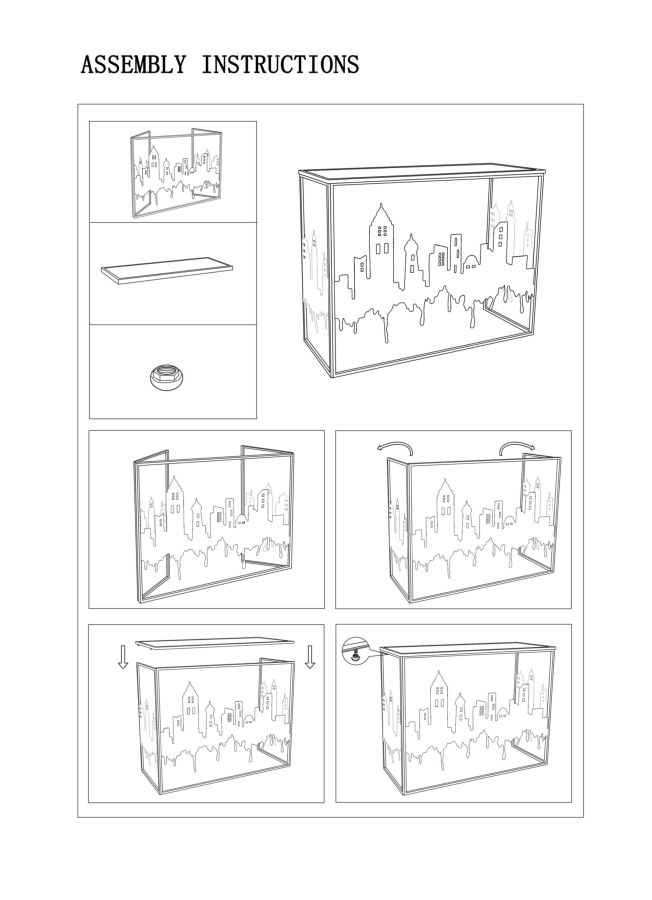 Konsol City 110x38,5x81 cm Konsol City 110x38,5x81 cm