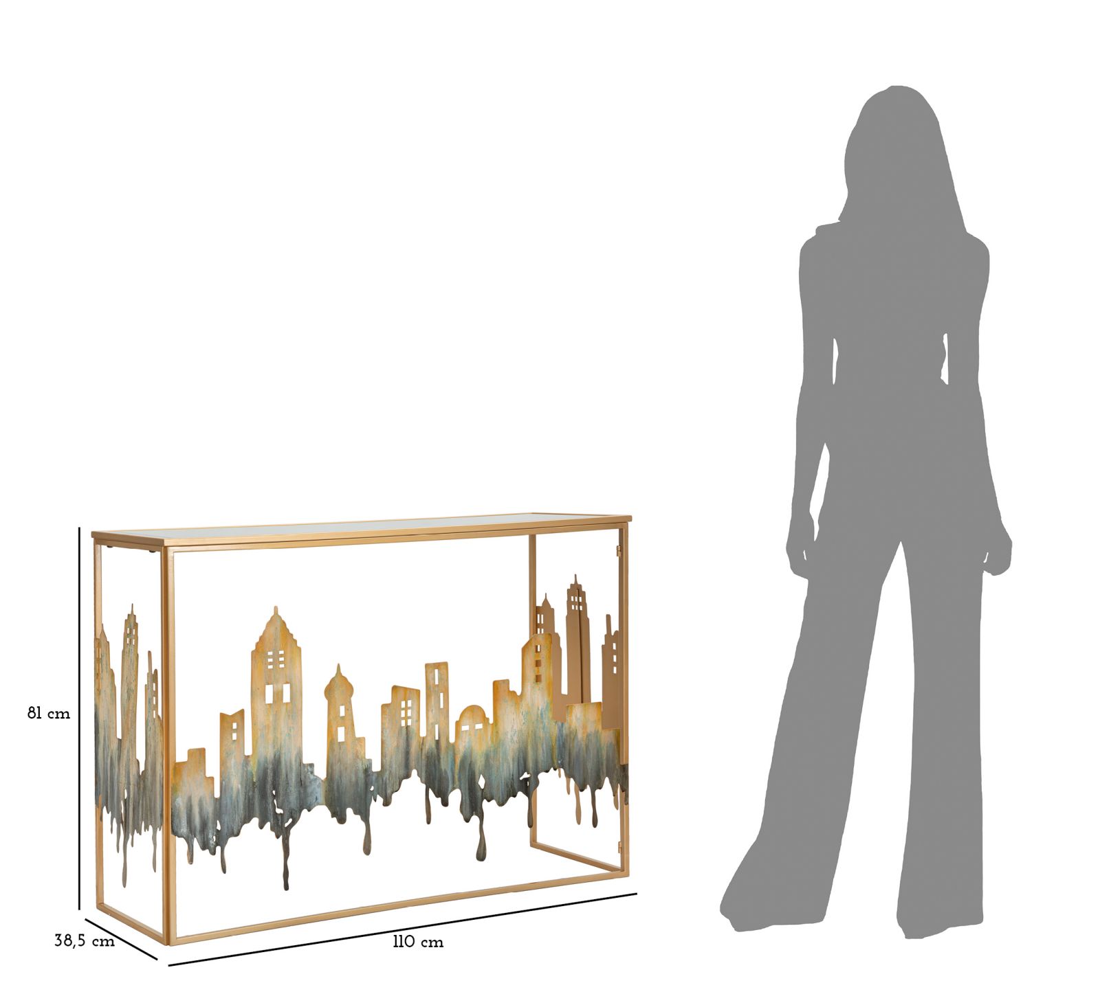 Konsol City 110x38,5x81 cm Konsol City 110x38,5x81 cm